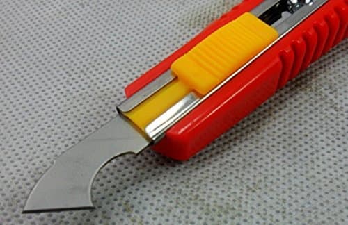 Acrylic Plastic Fiber Sheets Cutter Hook Knife Blade with 2 Extra Blades Inside (Random Color)
