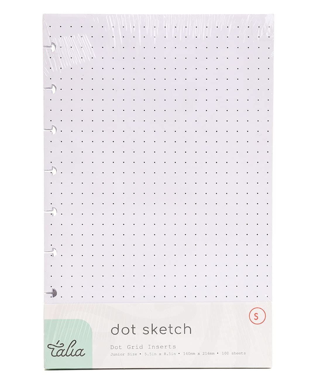 Talia Discbound Notebook Refill, Bullet/Dotted Layout, Junior (5.5inW x 8.5inH)