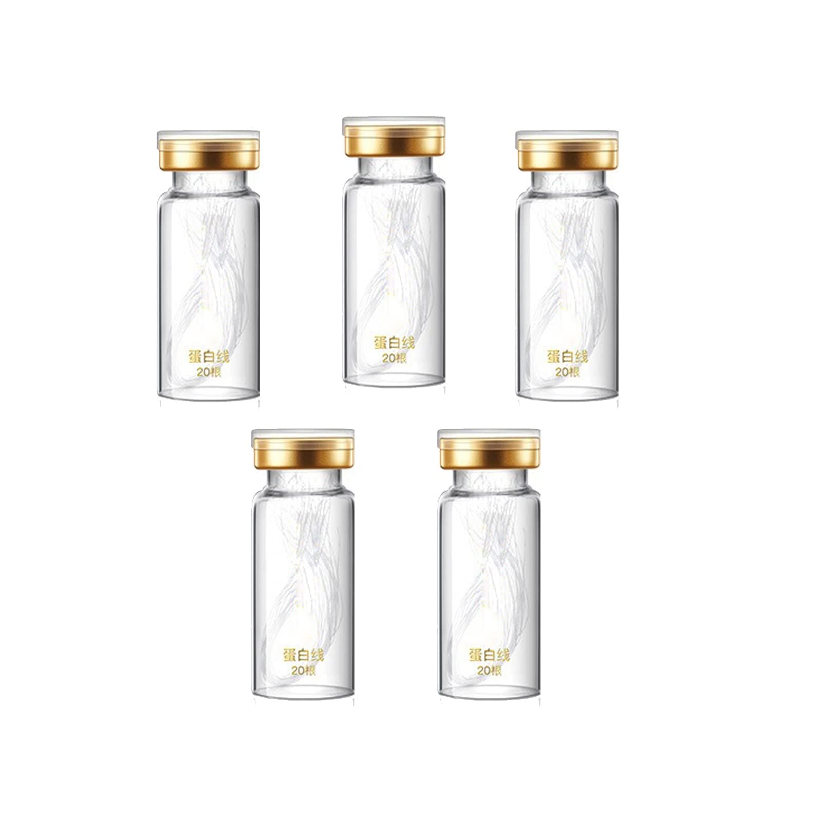 Instalift Protein Thread Lifting Set, Soluble Protein Thread and Nano Gold Essence Combination, Absorbable Collagen Threads, Smoothes Fine Lines, Enhance Elasticity-5bottle Protein Thread