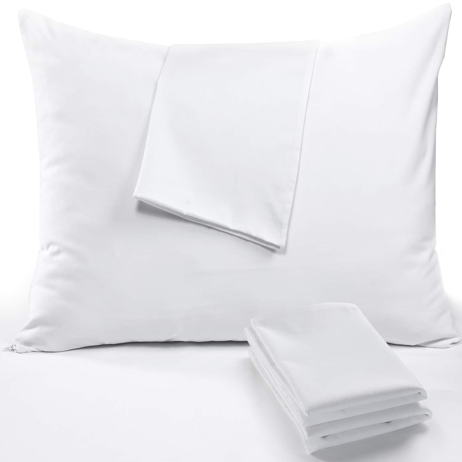 Niagara Sleep SolutionCotton Pillow Protectors 100% 8 Pack Standard White