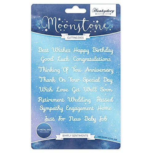 Hunkydory Simply Sentiments Moonstone Cutting Dies