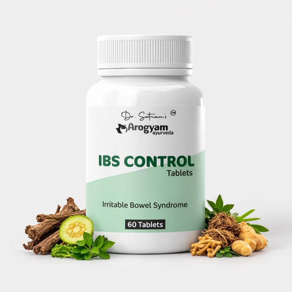 - Dr. Satnam's Arogyam Ayurveda IBS Control Tablets | Herbal Digestive Support for Gut Health & Bowel Balance | With Kutaj, Bilwa, Brahmi & Sonth | 60 Tablets