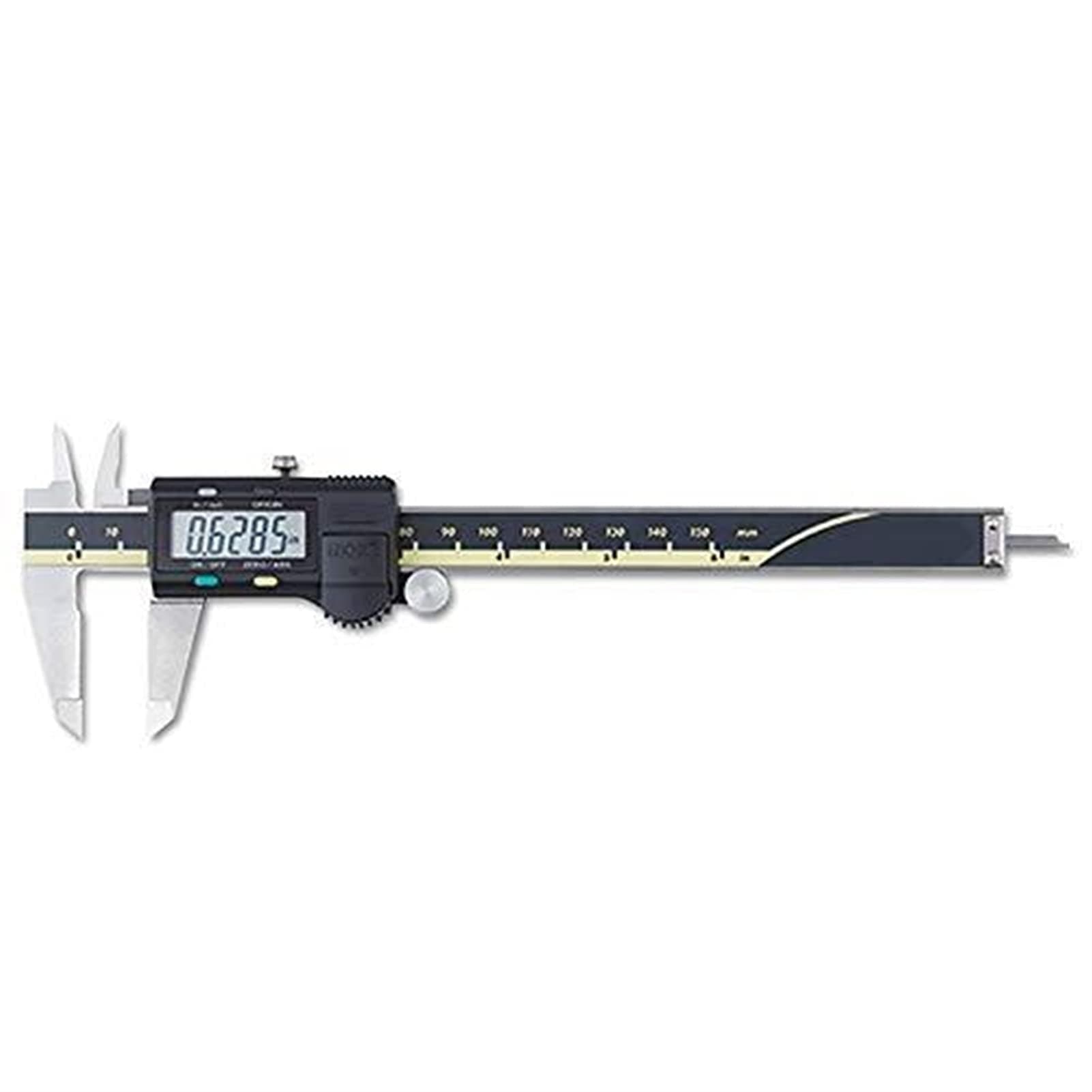 500-196-30 Advanced Onsite Sensor (AOS) Absolute Scale Digital Caliper, 0 to 6 Inch/0 to 150mm Measuring Range, 0.0005 Inch/0.01mm Resolution, LCD
