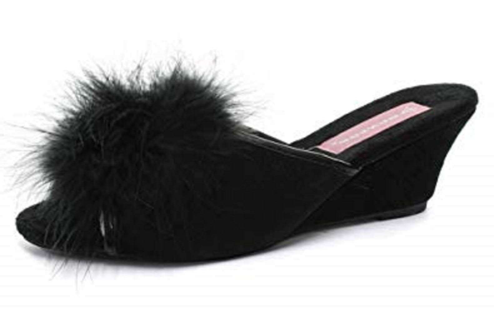 Womens Marilyn Wedge Heel Slipper Mules