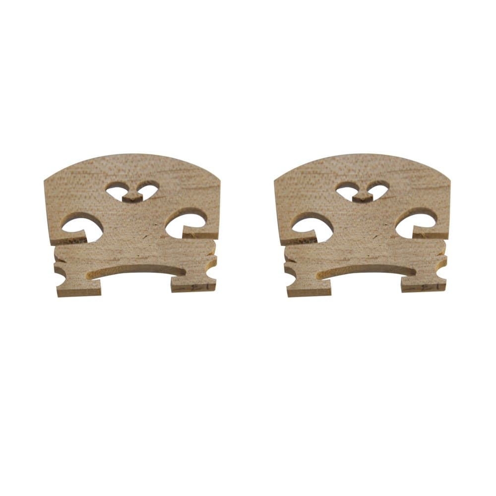 Violin Bridge By Zest x 2 Violin Bridge Plain 1/2 size Violin Bridges in Maple 4/4, 3/4, 1/2 & 1/4