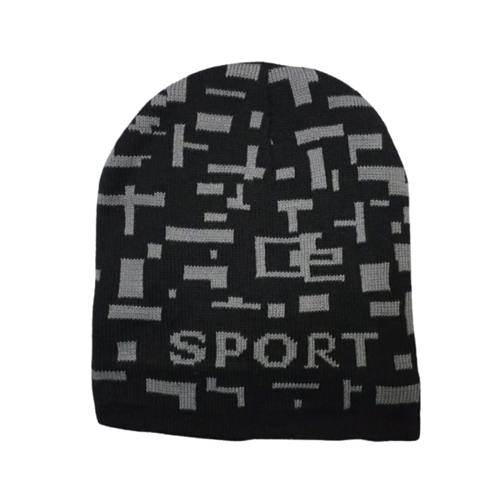 MAGIC Men's Snow Proof Woolen Cap Inside Fur Warm Winter Soft Beanie Cap (Black)