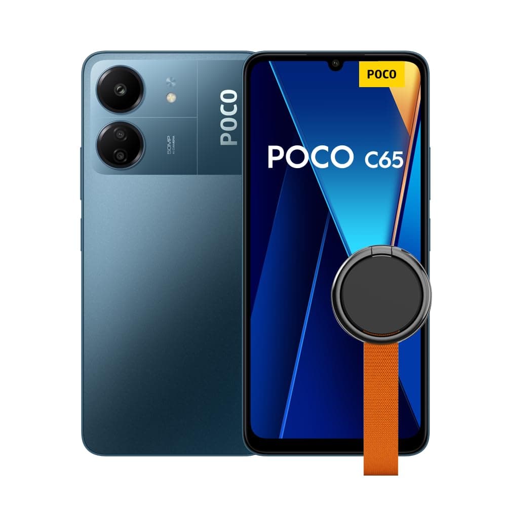 POCO C65 Blue-Smartphone 8+256G-MediaTek Helio G85 processor,Smooth 6.744”90Hz display,18W fast charging(UK Version+2 Years Warranty)