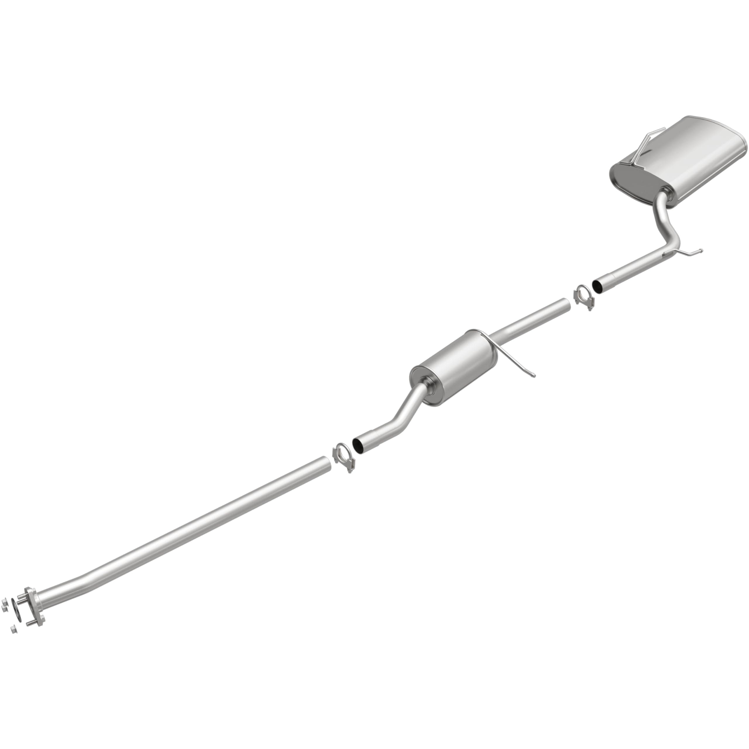 BRExhaust Replacement Exhaust System Kit 106-0151: Compatible with 2003-2007 Honda Accord 2.4L