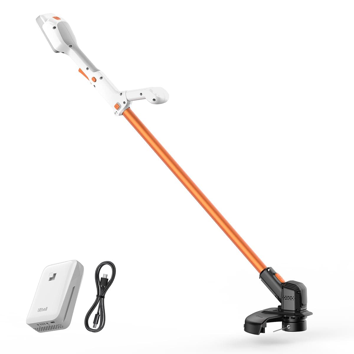 Litheli Cordless Weed Wacker 10 Inch, U20 Handy+ 20V String Trimmer & Weed Eater with 2.0Ah Battery, Grass Trimmer Tools for Garden, Yard and Farm