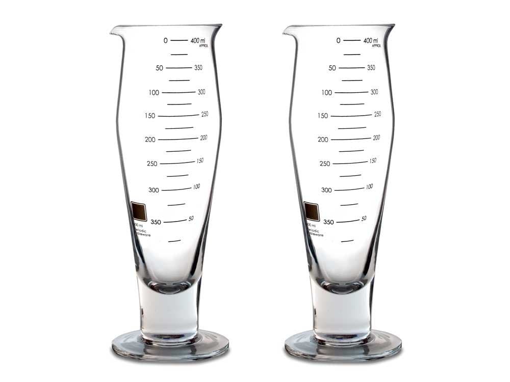 Periodic Tableware Beaker Pilsner Glasses - Set of Two