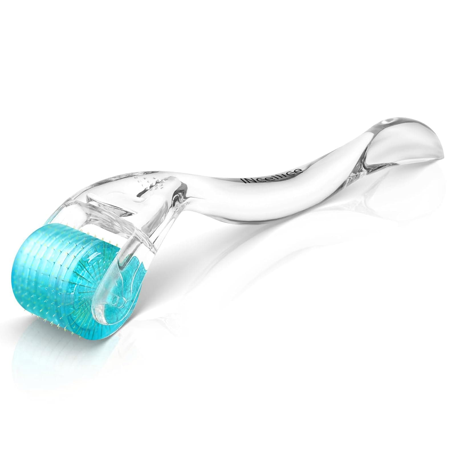 INCELLICE Derma Roller 1.5mm, 200 Real Individual Needles, Microneedling Roller for Hair Beard Growth, Titanium Micro Needling Roller for Face Body Scalp Men and Women