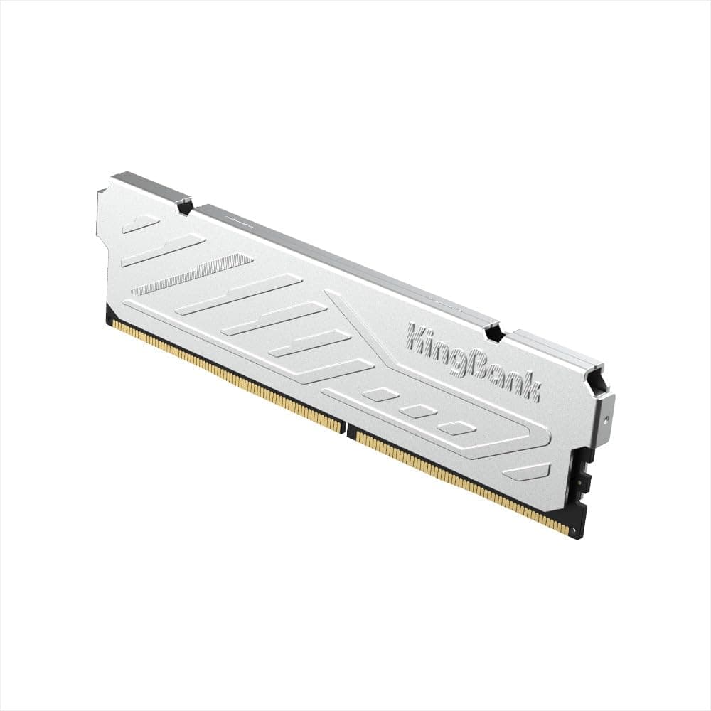 KingBank Computer Desktop Memory Ram DDR4 8GB 3200MHZ CL16 1.35V XMP2.0 Overclocking with Heatsink for PC Gaming/Office/PS,Silver