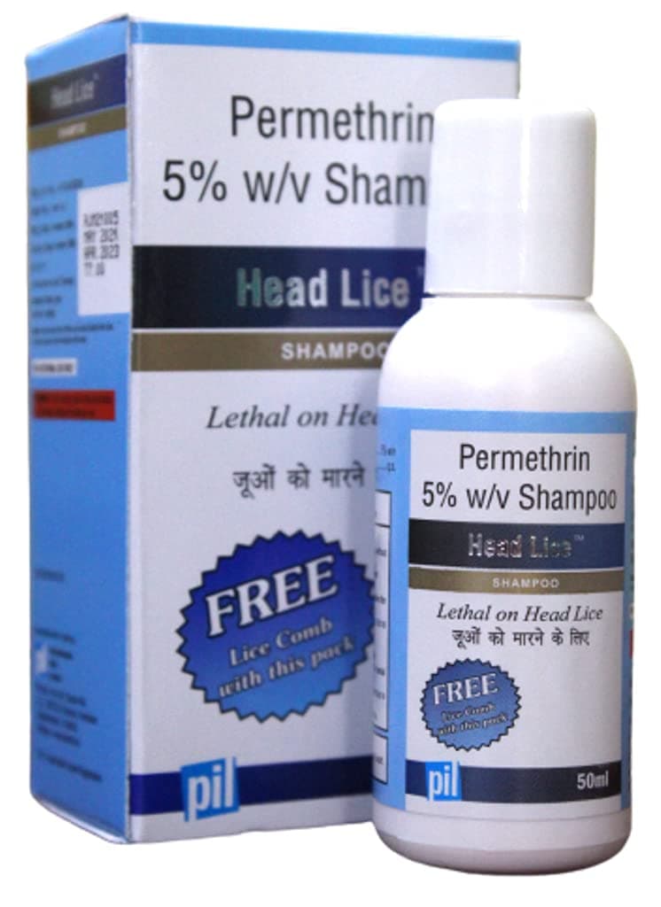 Head lice Shampoo Lethal On Head lice Scabies (1.69 Oz) 50ml Free Comb (1)