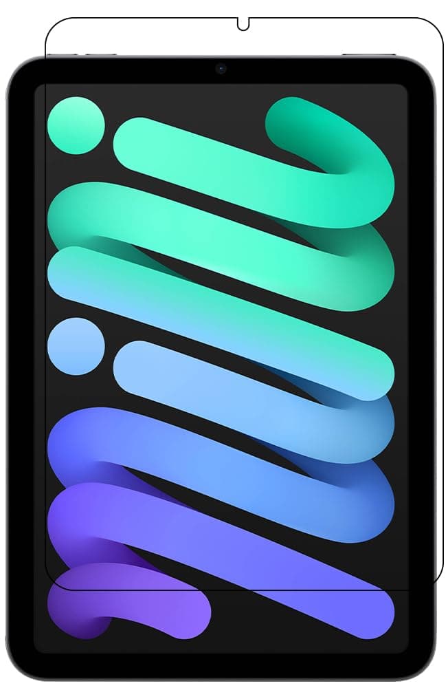 Al-HuTrusHi Screen Protector compatible with iPad mini 7 (A17 Pro, 2024 Model, 7th Generation) / mini 6 (2021 Model, 6th Generation), 8.3-Inch, Tempered Glass Film