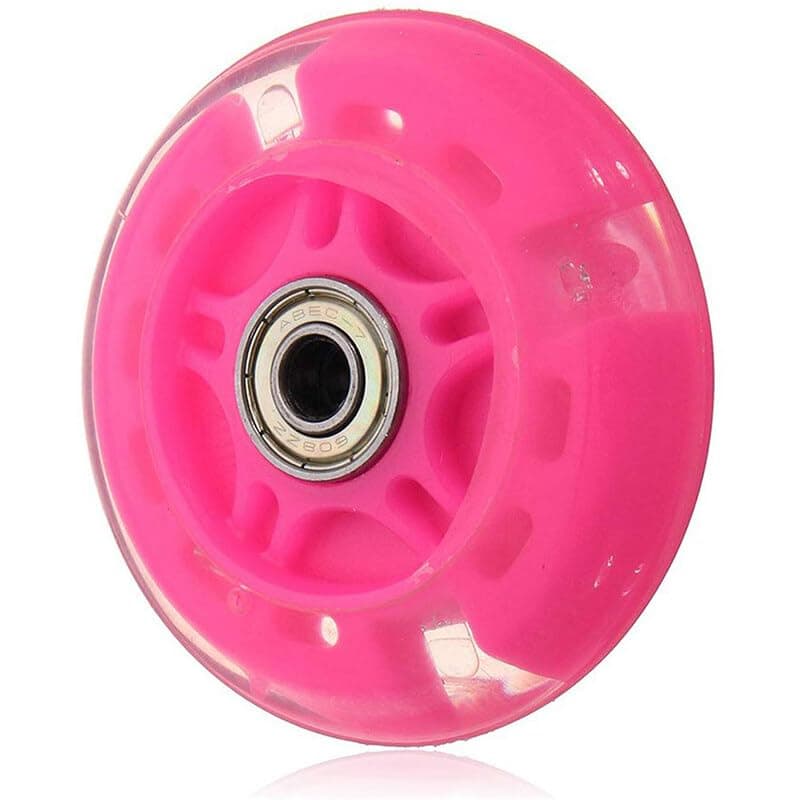 Scooter Replacement Wheel, Led Flash 80mm, Silent, Shock-Absorbing Bright Wheel For Children's Twister And Micro Scooter Replacement, Flashing Lights Back Rear Abec-7