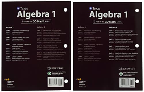 Interactive Student Edition, Volumes 1 & 2 Bundle 2016 (HMH Algebra 1)