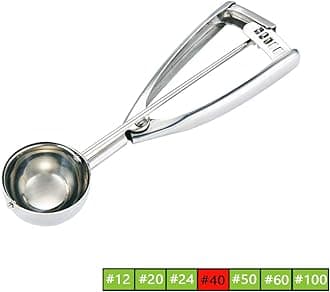 FayomirMedium Cookie Scoop - 2 Tablespoon Size #40 Stainless Steel for Baking, Cupcake, Muffin, Ice Cream, Meatball