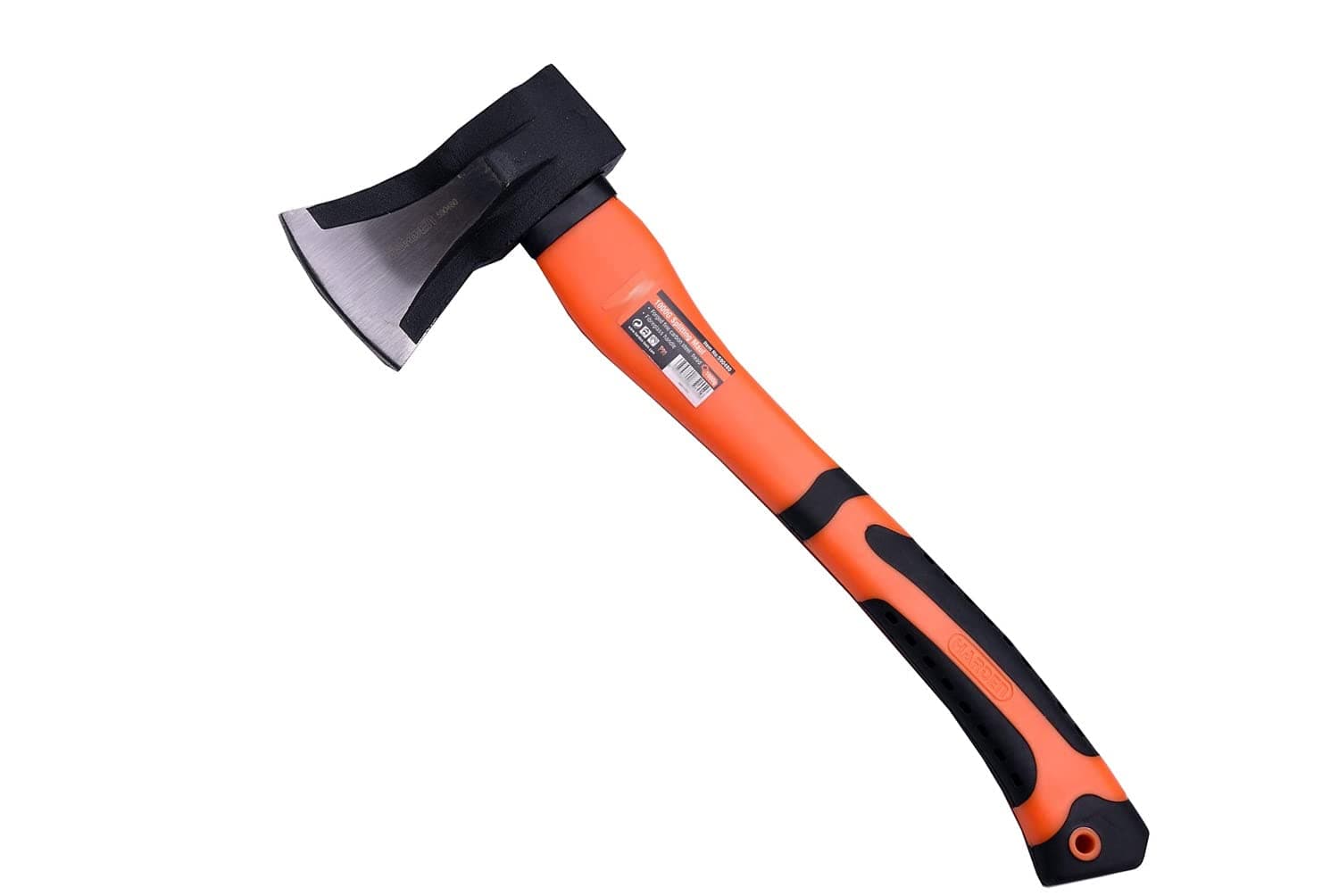 Wood Splitting Maul 17” - 3 lb. Axe and Sledge Combined - Forged Steel Head - Splits Wood Better Than Camp Axe or Hatchet - Kindling Splitter - Rubber Sheath