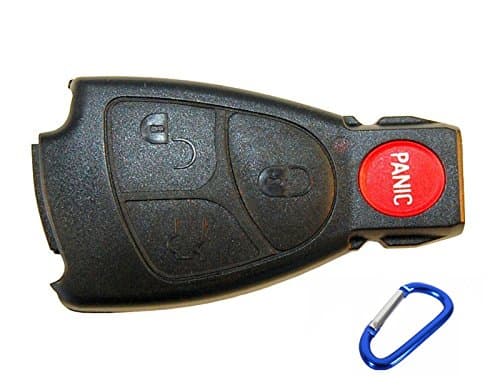 Lzki 4(3+panic) Keyless Option Button Replacement Keyless Entry Remote Control Key Fob Case Cover Shell for Mercedes-Benz 1999-2006
