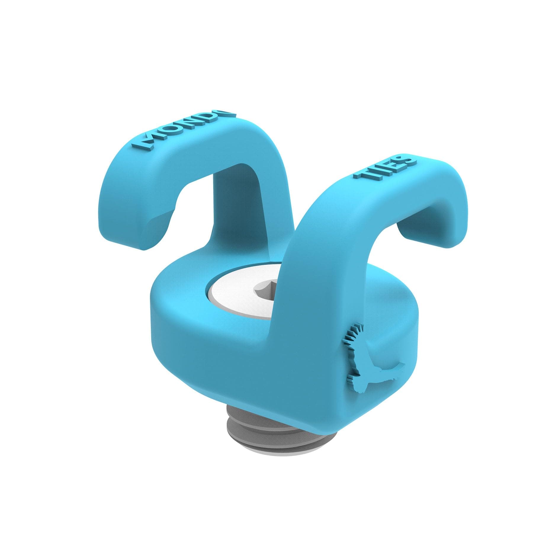 Mondo-Ties XL | Cable Management Clips for On-Camera Cable Organization | 3/8"-16 Mounted | 4-Pack | Blue