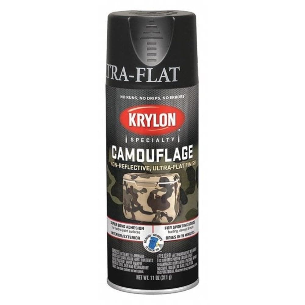 Krylon Camouflage ペイントスプレー (ブラック)