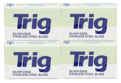 40 Treet Trig Silver Edge Double Edge Razor Blades