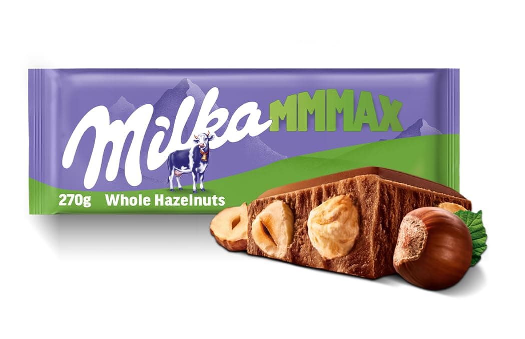 Milka Max Hazelnut Chocolate Bar, 270g