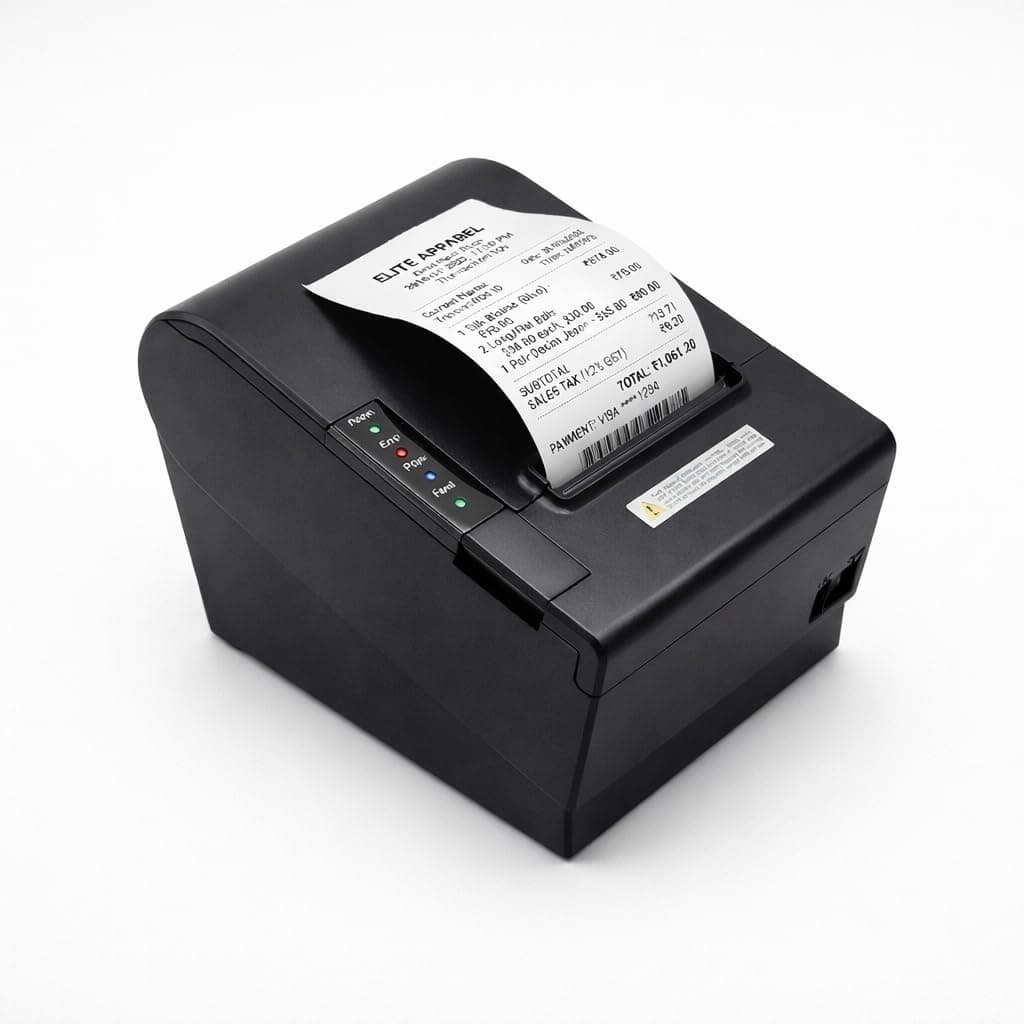 80mm Thermal Receipt Printer with Auto Cutter,Compatible with ESC/POS/Star Print Commands (USB)