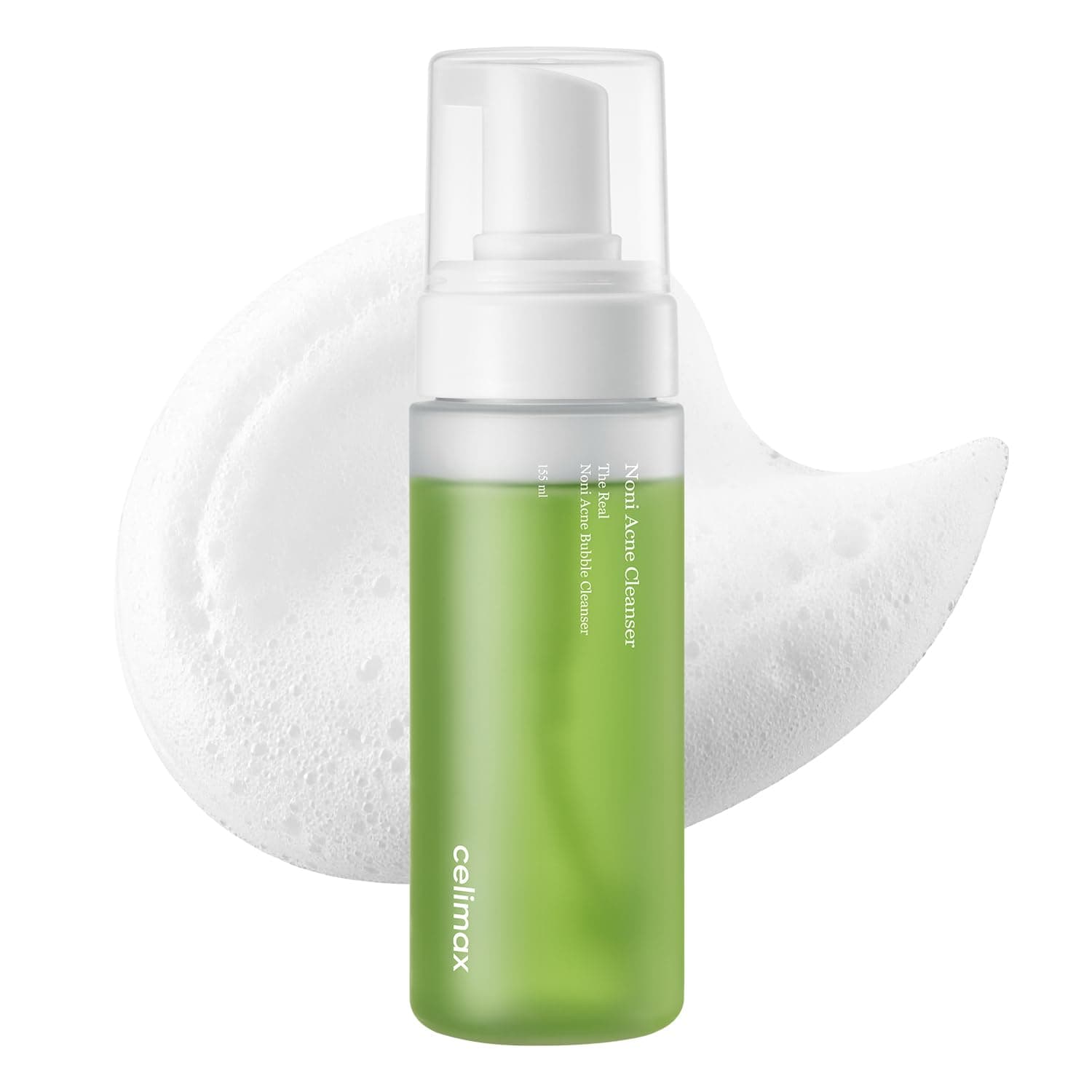 Noni Bubble Cleanser | Mild Formula Face Wash for Sensitive to Oily Dry Combination Skin Calming, Soothing, Exfoliating, 155ml