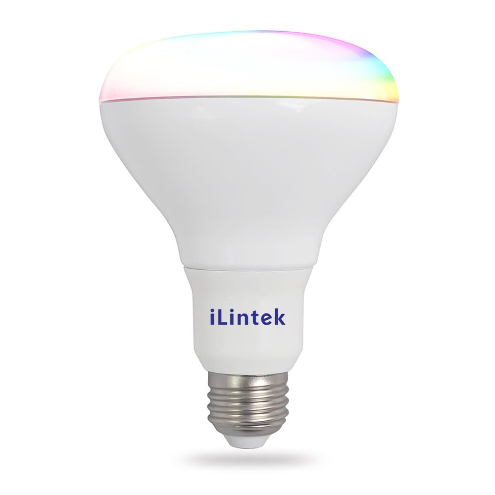 BR30 Smart LED Light Bulb Bluetooth APP Controlled Music SYNC RGBW Adjustable Multicolor Dimmable Great for Home Improvement Party Night Club No Hub Required Ilintek 9W