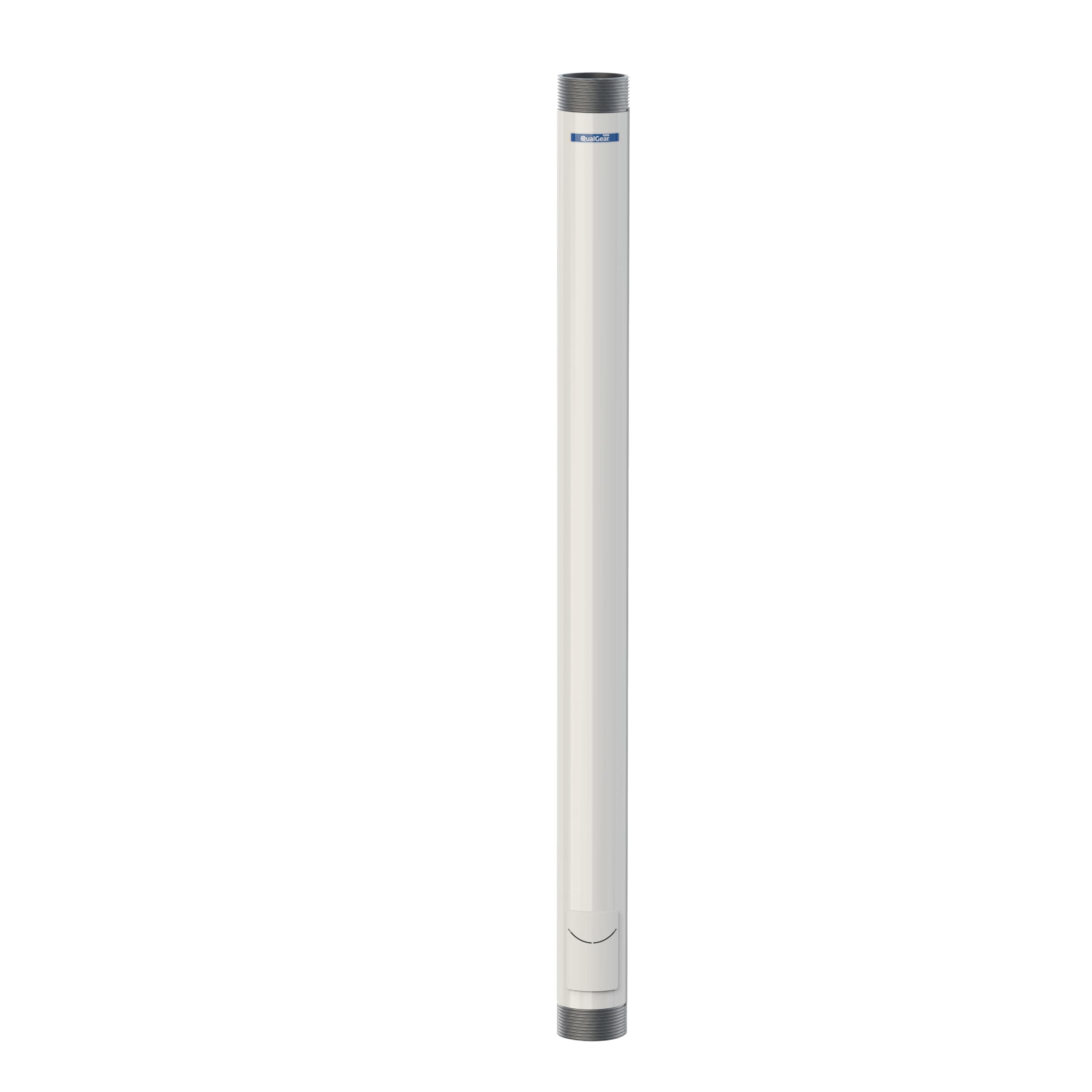 QualGear QG-PRO-PM-2FT-W Pro-AV 1.5" Npt Threaded Pipe, 2' Length Projector Accessory , White
