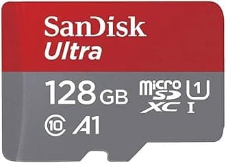 128GB Ultra microSDXC UHS-I Memory Card - Up to 140 MB/s, C10, U1, Full HD, A1, Micro SD Card - SDSQUAB-128G-GN6MN