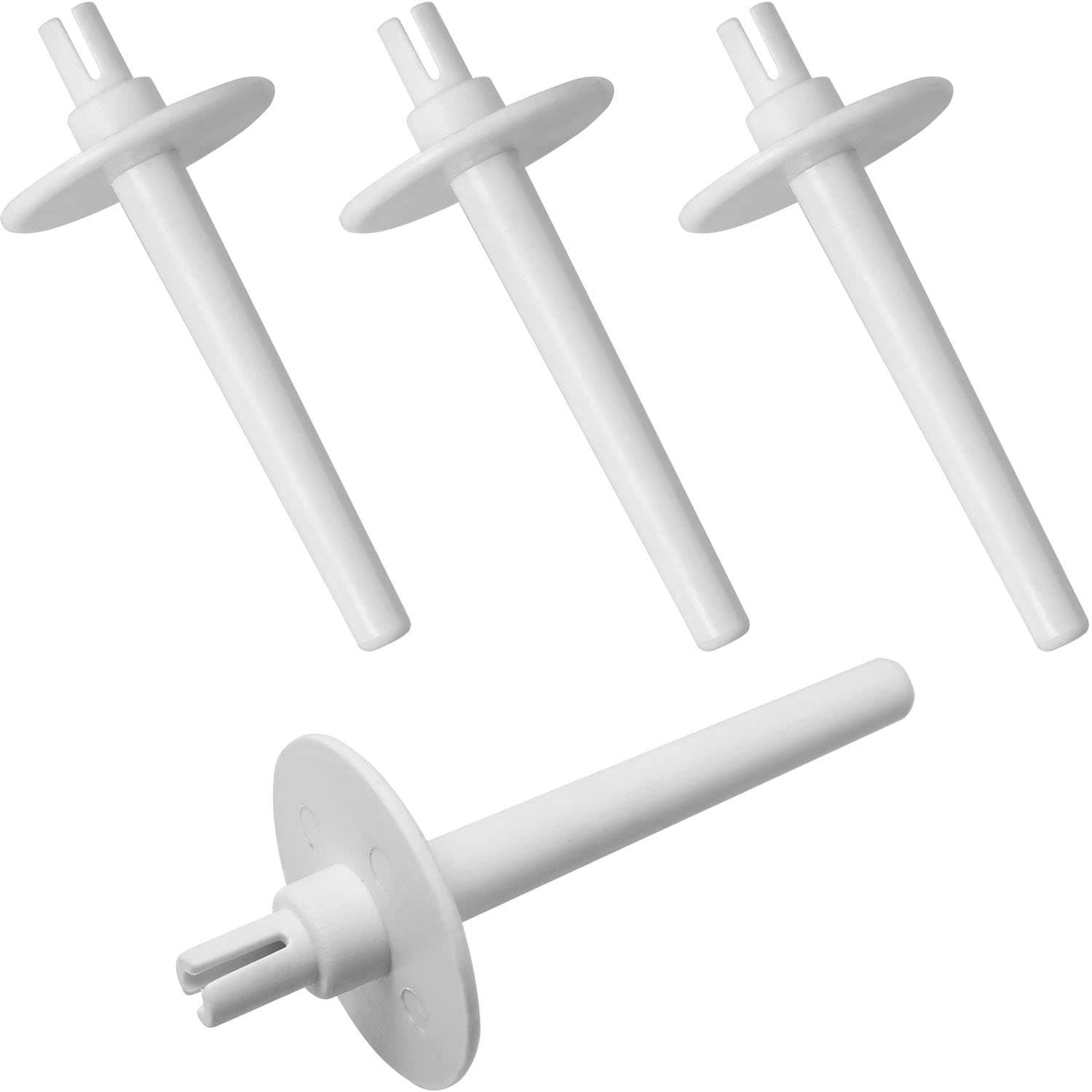 Spool Pin LUORNG 4PCS White Plastic Spool Pin Extra Twin Needle for #13092001,130920051