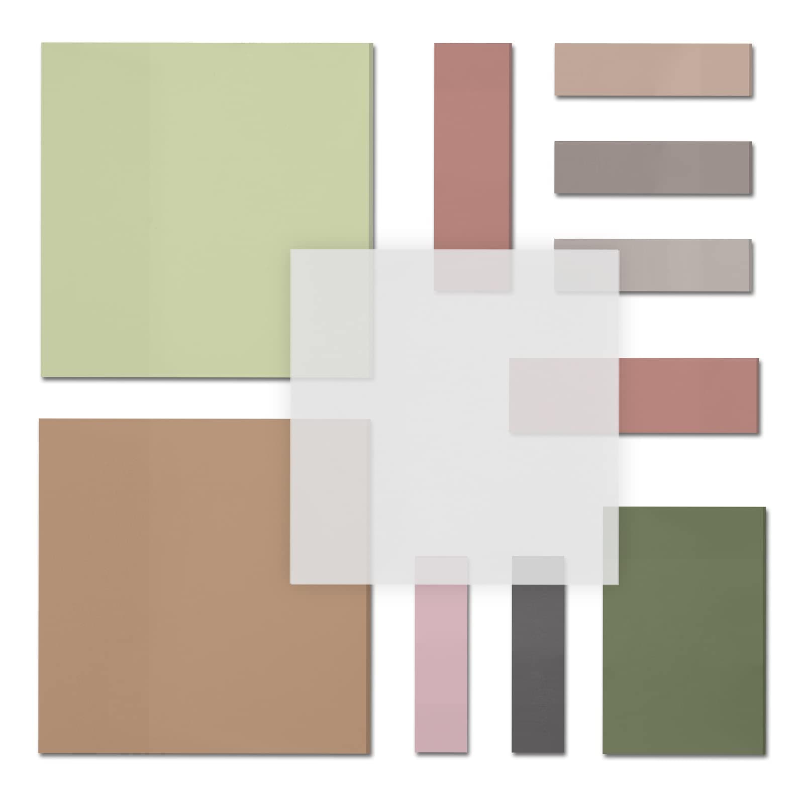 Sticky Notes, 400Pcs Clear Notes Tabs Set, for Annotation Books,Page Markers,Index,Bible Accessories,Aesthetic School Study Supplies(3"x3",2.28"x1.45",2.24"x0.7",1.73"x0.47") (Pinkgreen)