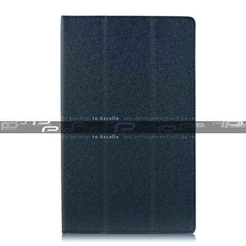 ProntoTecNepro 10D 10.1 inch Tablet Case - Natural Silk Pattern PU Leather Cover Stand Case Cover(Navy)