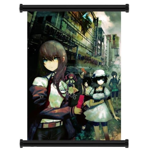 Steins; Gate Anime Game Fabric Wall Scroll Poster (16" x 22") Inches