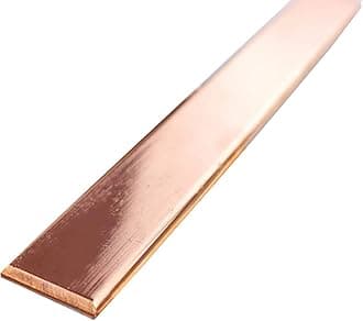Copper Flat Bar, 10mm x 80mm x 1000mm, for Large Current Conducting