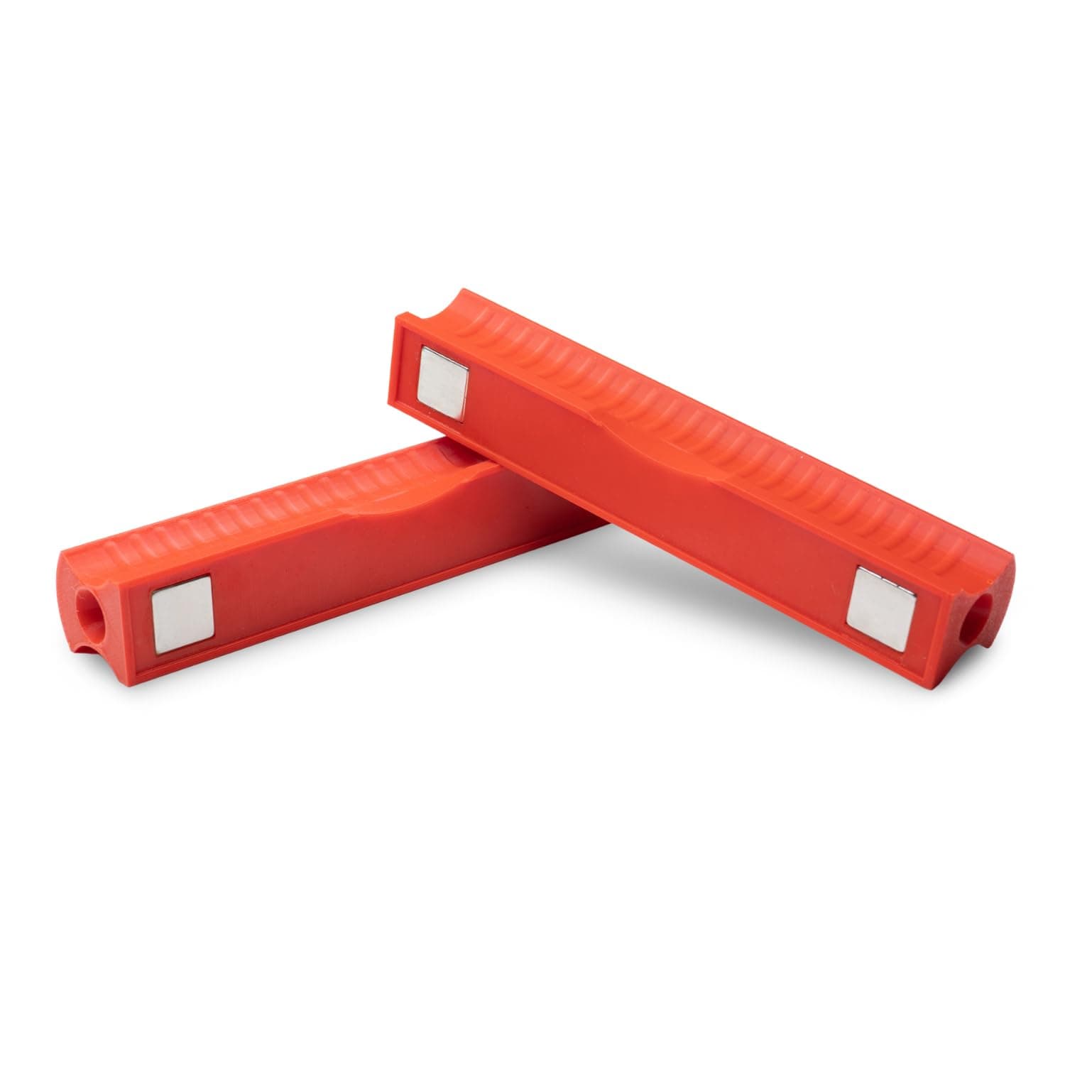 GenericKnife Sharpening Handles, Heavy Duty, Compatible with Wicked Edge System, 150mm x 20mm Stones, Neodymium Magnets, Red & Black