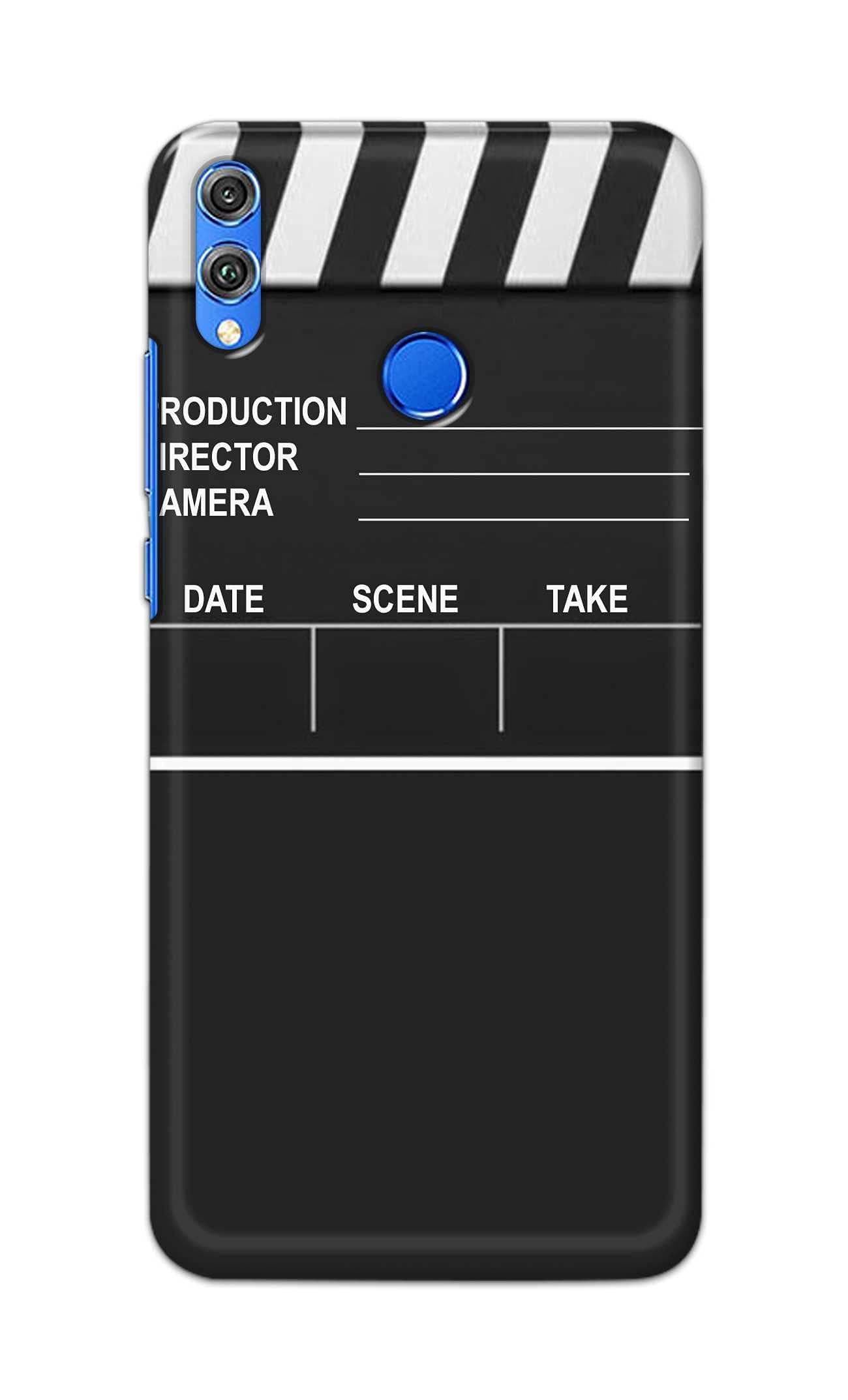PRINTFIDAA Movie Direction Clap Board Icon Printed Designer Hard Back Case Cover for Honor 8C, BKK-LX2, BKK-LX1, BKK-L21 (Global); BKK-AL00, BKK-TL00 -(TM) JTS1007
