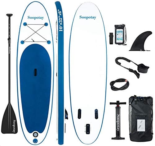 Soopotay Inflatable SUP Stand Up Paddle Board, Inflatable SUP Board, iSUP Package with All Accessories