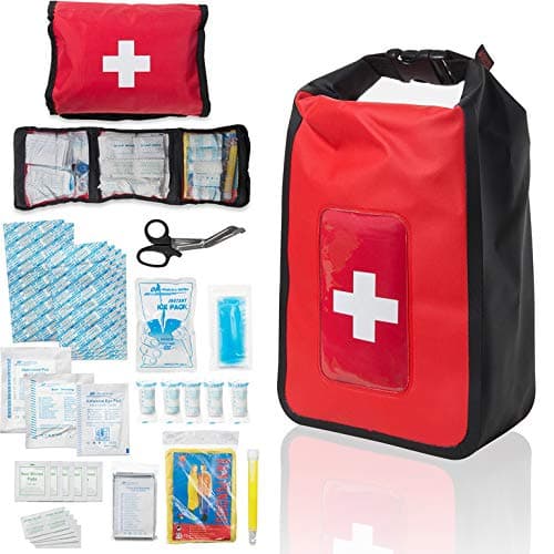 Delta Provision Waterproof First Aid Kit - Boating & Marine - Fully Stocked in a Heavy Duty Watertight Bag - Perfect for Boat, Truck, Kayak, Four Wheeler, Canoe, Camping, Fishing
