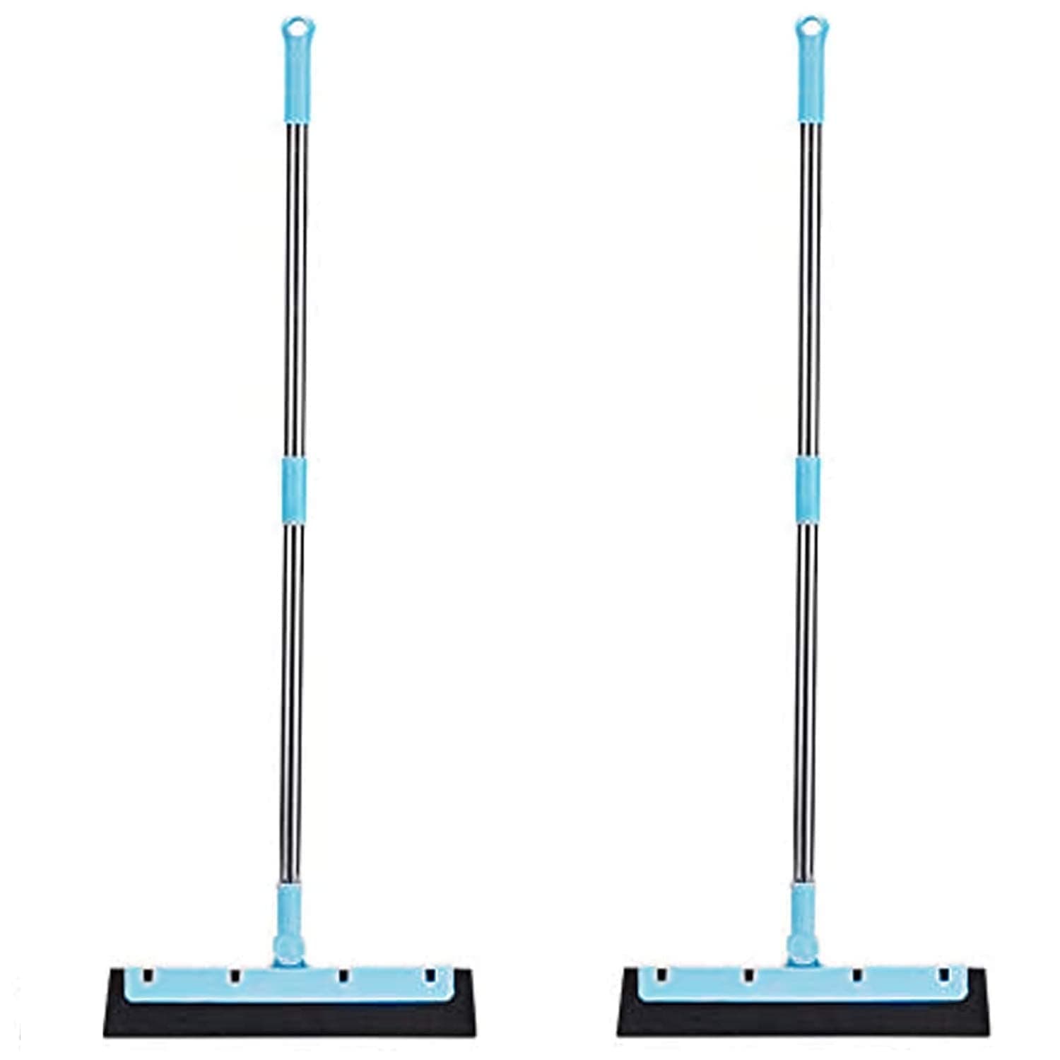 Aiwanto Multi-function Retractable Squeegee Mop Floor Wiper Rubber for Bathroom Household Cleaning Tool （2pcs/pack）