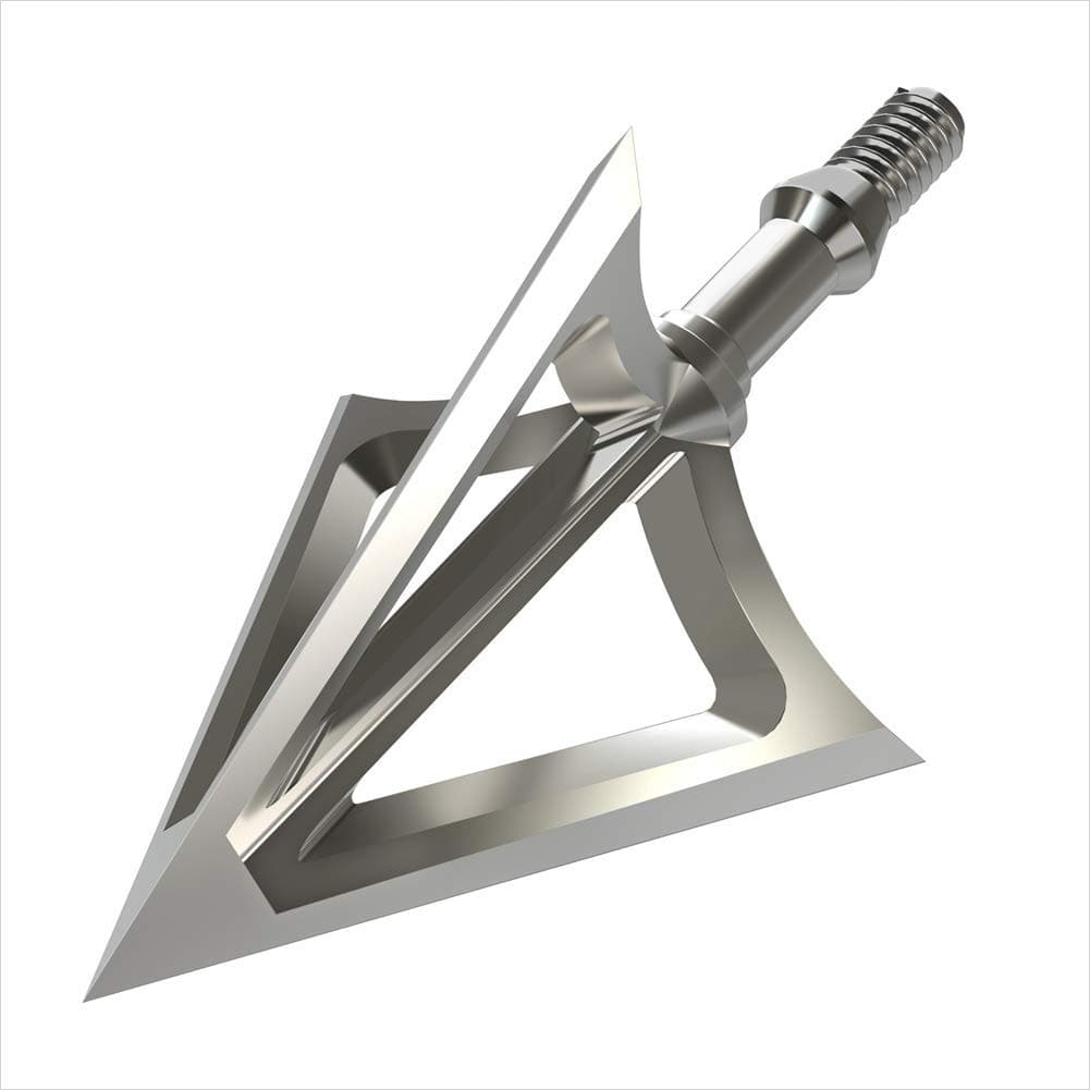 DarkForest DB-3 Durable Steel Fixed Blade Broadheads 100 Grain Hunting Arrowhead - Pack of 6