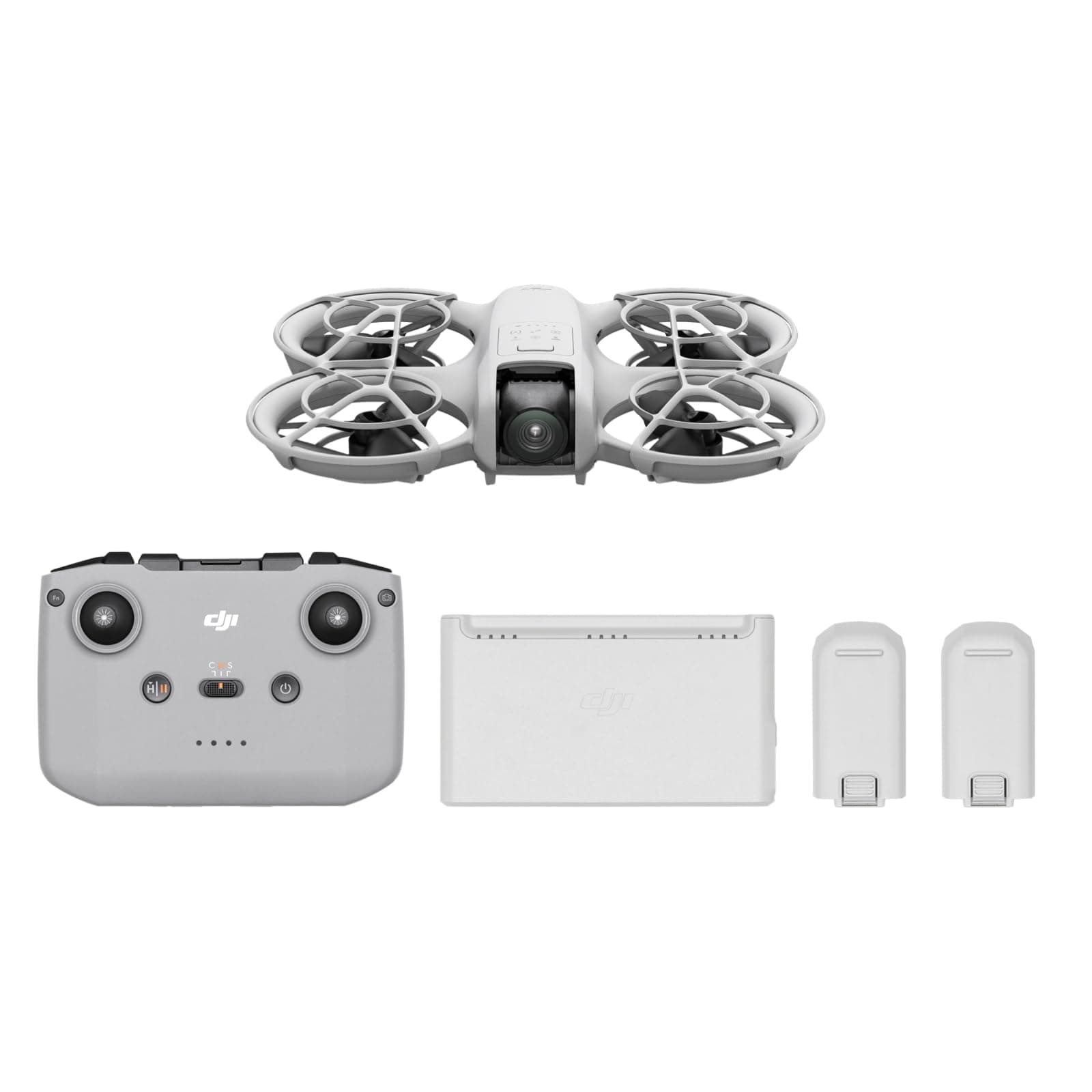 DJI Neo Fly More Combo, 4K UHD Camera Drone, 135g, AI Subject Tracking, QuickShots, Stabilized Video, RC-N3 & 3 Batteries for 60 Flights, MOIAT Certified - UAE Version with Official Warranty Support