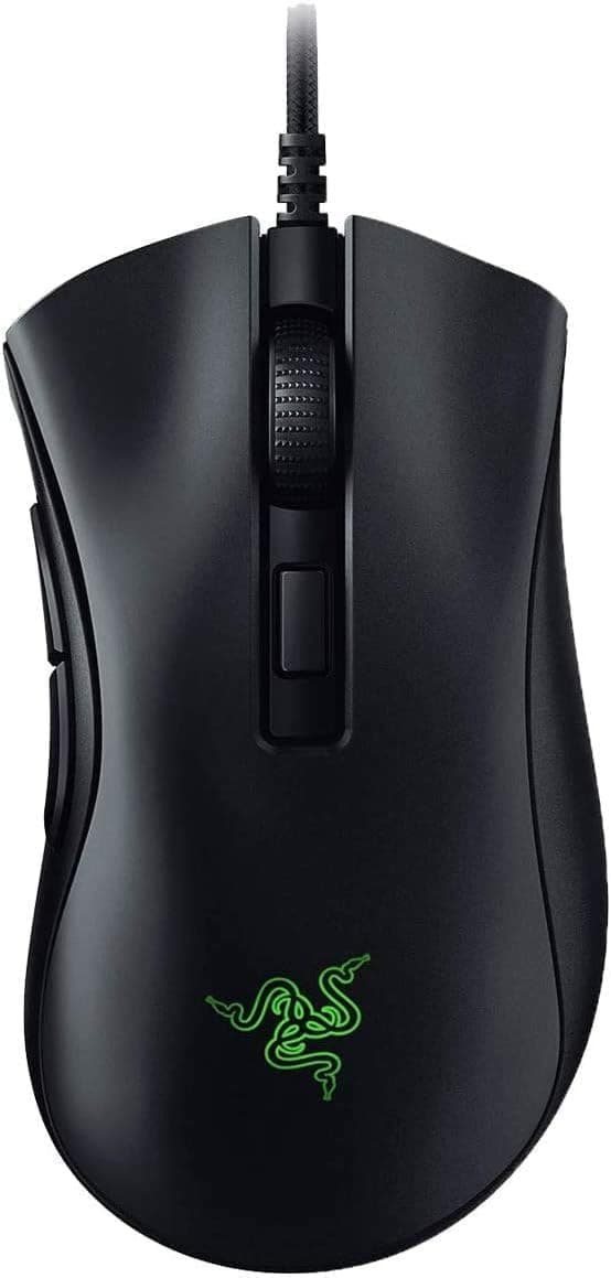 Razer DeathAdder V2 Mini - Ergonomic Gaming Mouse with Non-Slip Grip Tape (Ultra Light, Speedflex Cable, Optical Sensor with 8500 DPI, Integrated Memory, RGB Chroma Lighting) Black