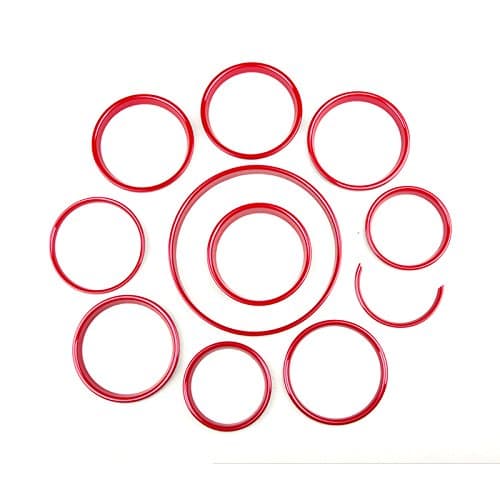 Full Kit Tachometer Centre Display, Steering Wheel Air Vent Frame Cover, Cap Case for Mini Cooper ONE S JCW F Series, Clubman, Countryman, Hardtop, Hatchback