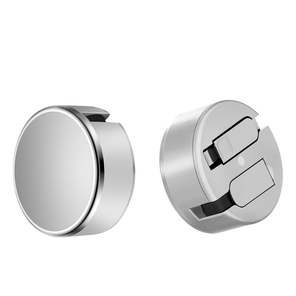 Jabox Retractable 2 in 1 Dual USB Cable Compatible with Apple and Micro Connector - Round, Flat TPE Cable, Zinc Metal Header,1 Meter Long.