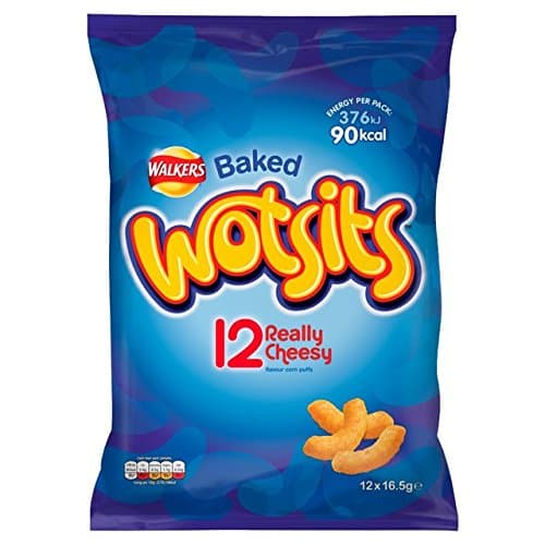 Walkers Wotsits Cheese Snacks 12 X 17G