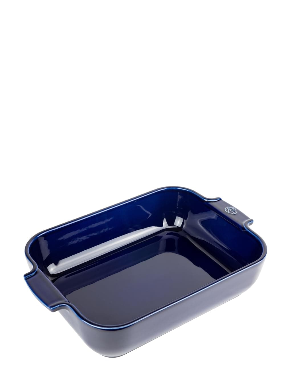 PEUGEOT - Rectangular Ceramic Baking Dish - 32 cm (including handles) x 20 cm x 6.5 cm - Capacity: 2.7 L - 4-5 Servings - 10 Year Guarantee - Made In France - Blue Colour