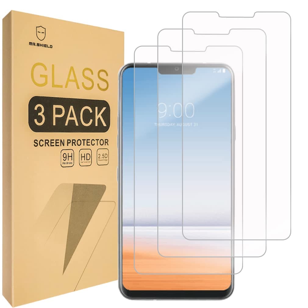 Mr.Shield [3-PACK] Designed For LG G7 ThinQ [Tempered Glass] Screen Protector with Lifetime Replacement